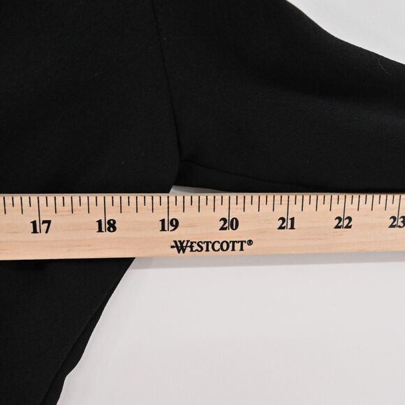 INTERMIX Romper Womens Size Medium Black Tie Front Cut Out Long Sleeve Goth Punk - Picture 15 of 16